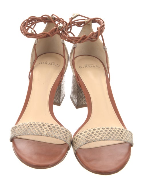 Alexandre Birman Snakeskin Animal Print Sandals