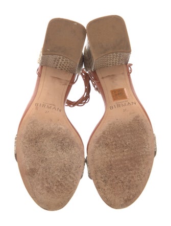 Alexandre Birman Snakeskin Animal Print Sandals