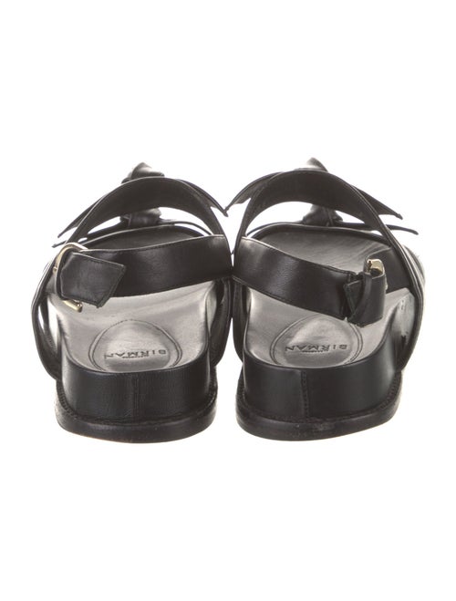 Alexandre Birman Leather Bow Accents Slingback Sandals