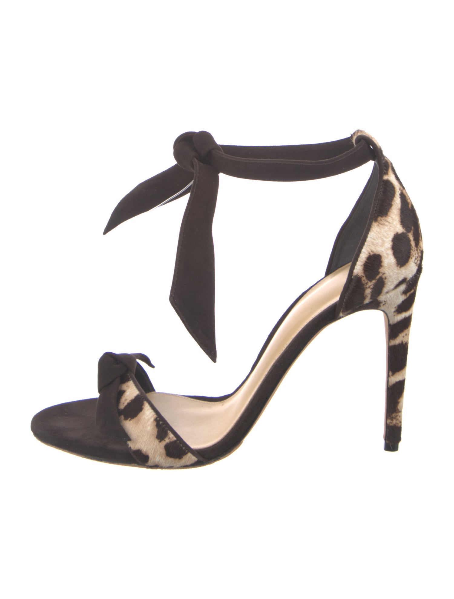 Alexandre Birman Ponyhair Animal Print Sandals