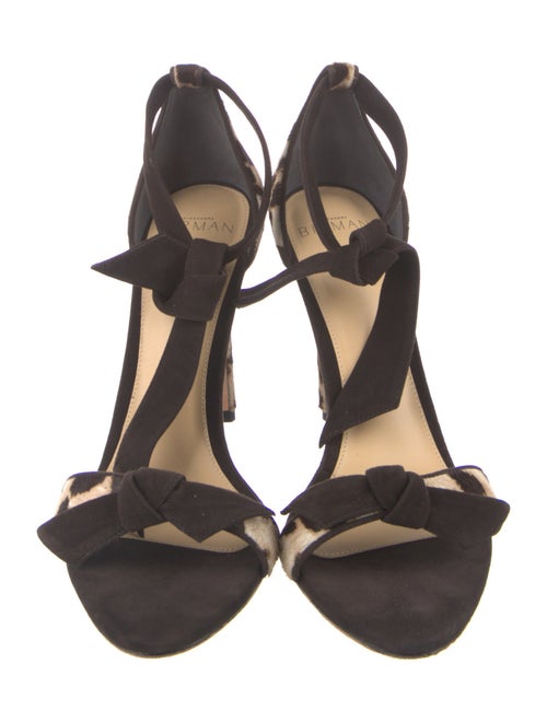 Alexandre Birman Ponyhair Animal Print Sandals