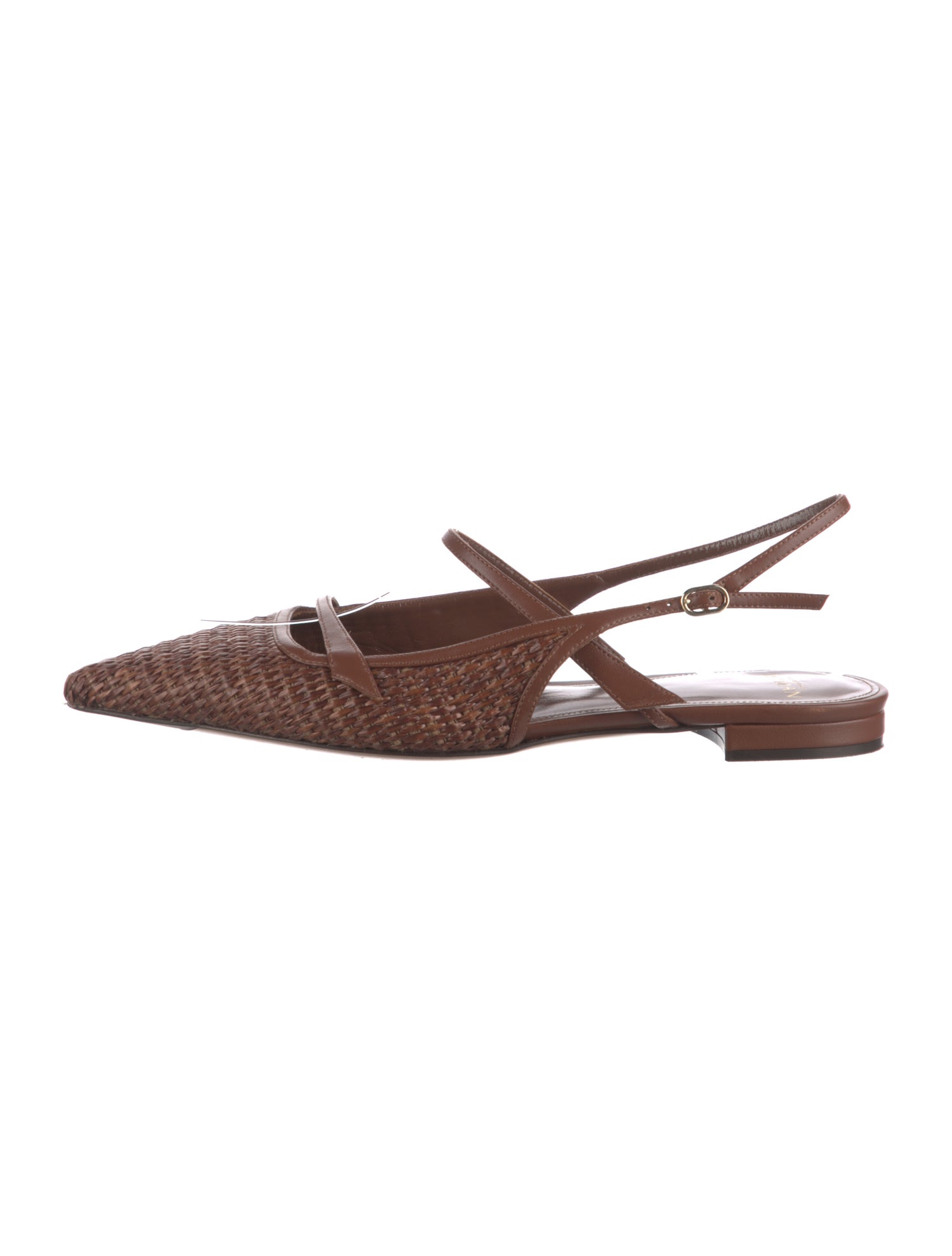 Alexandre Birman Leather Slingback Flats