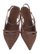 Alexandre Birman Leather Slingback Flats