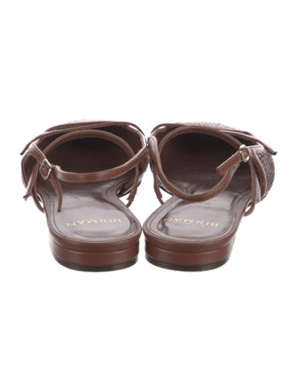 Alexandre Birman Leather Slingback Flats