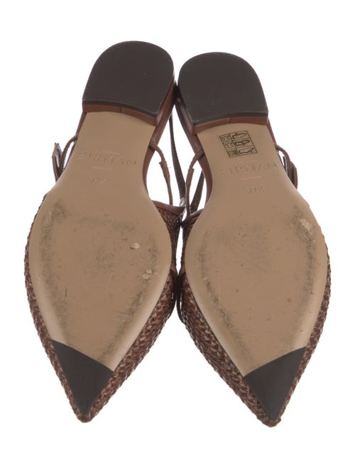 Alexandre Birman Leather Slingback Flats