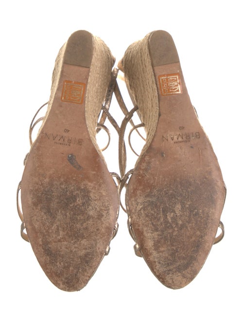 Alexandre Birman Embossed Leather Espadrilles