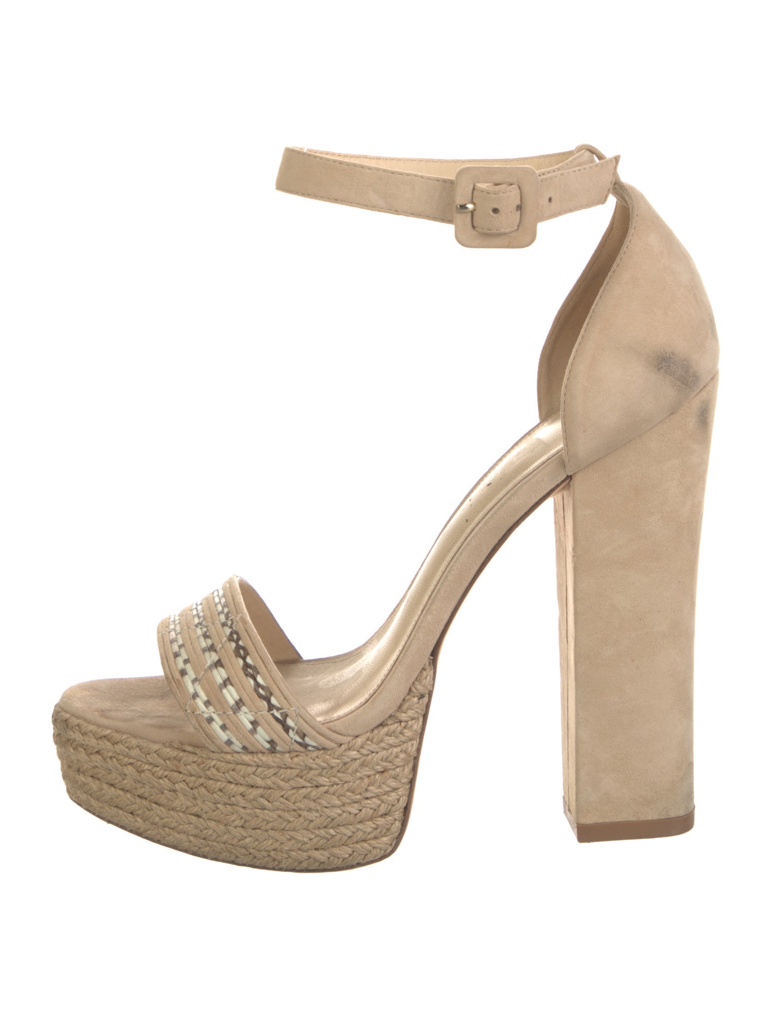 Alexandre Birman Suede Braided Accents Sandals