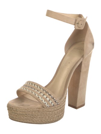 Alexandre Birman Suede Braided Accents Sandals