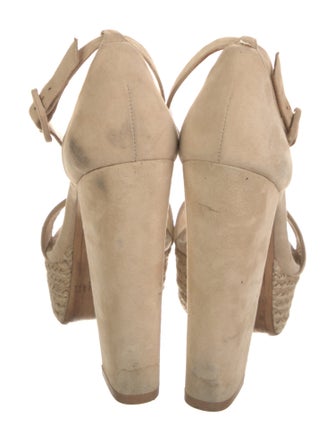 Alexandre Birman Suede Braided Accents Sandals