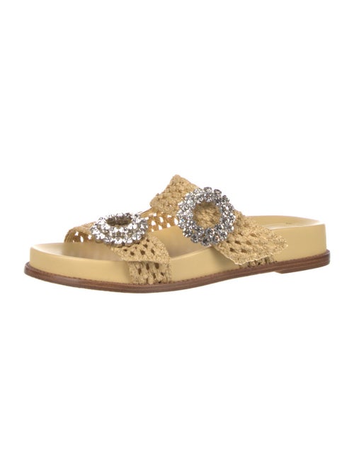 Alexandre Birman Crystal Embellishments Slides