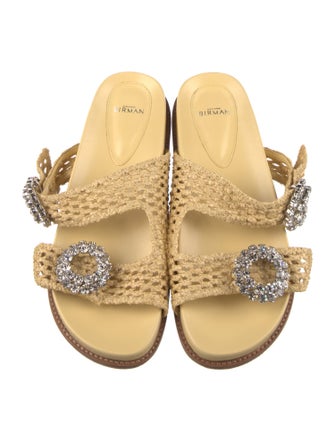 Alexandre Birman Crystal Embellishments Slides