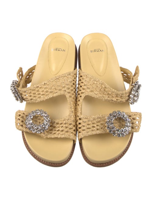 Alexandre Birman Crystal Embellishments Slides