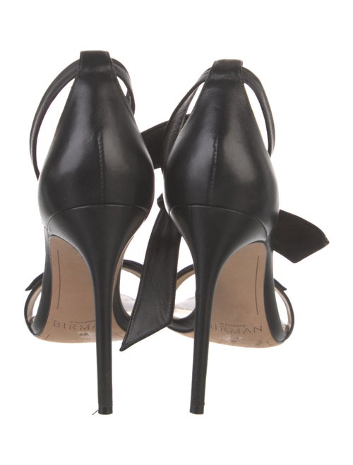 Alexandre Birman Leather Bow Accents Sandals