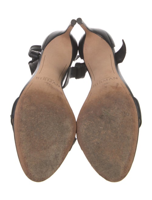 Alexandre Birman Leather Bow Accents Sandals