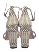 Alexandre Birman Snakeskin Animal Print Sandals