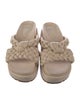 Alexandre Birman Leather Braided Accents Slides