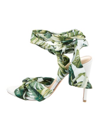 Alexandre Birman Floral Print Sandals