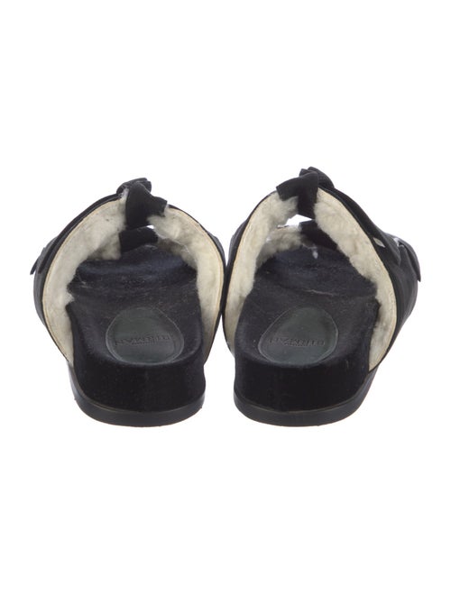 Alexandre Birman Suede Bow Accents Slides