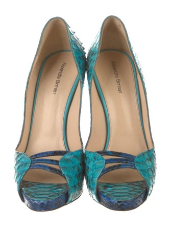 Alexandre Birman Snakeskin Animal Print Pumps