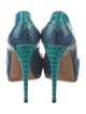 Alexandre Birman Snakeskin Animal Print Pumps