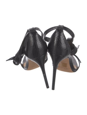 Alexandre Birman GG Embossed Leather Sandals