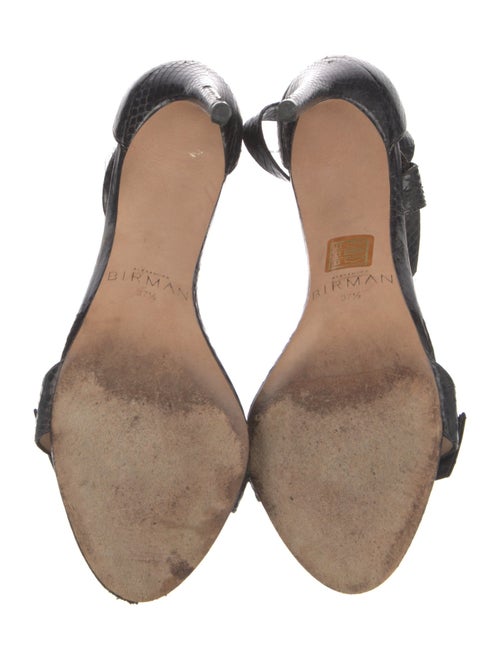 Alexandre Birman GG Embossed Leather Sandals