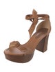 Alexandre Birman Leather Bow Accents Sandals