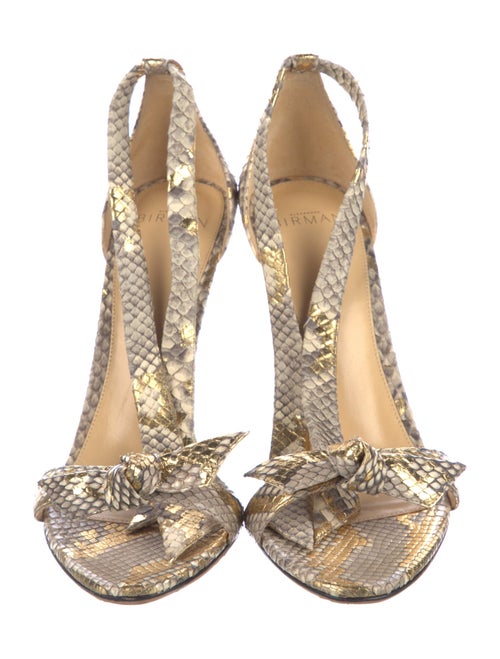 Alexandre Birman Snakeskin Animal Print D'Orsay Pumps