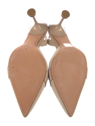 Alexandre Birman Suede Bow Accents Slingback Pumps