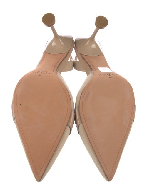 Alexandre Birman Suede Bow Accents Slingback Pumps