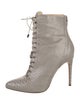Alexandre Birman Python Lace-Up Boots