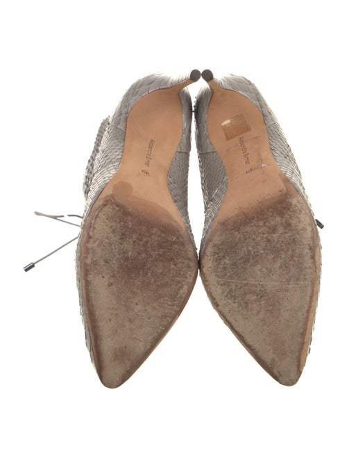 Alexandre Birman Python Lace-Up Boots