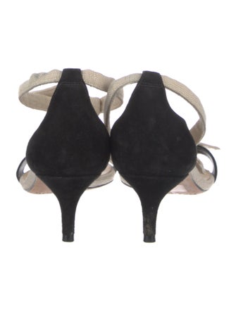 Alexandre Birman Suede Colorblock Pattern Pumps