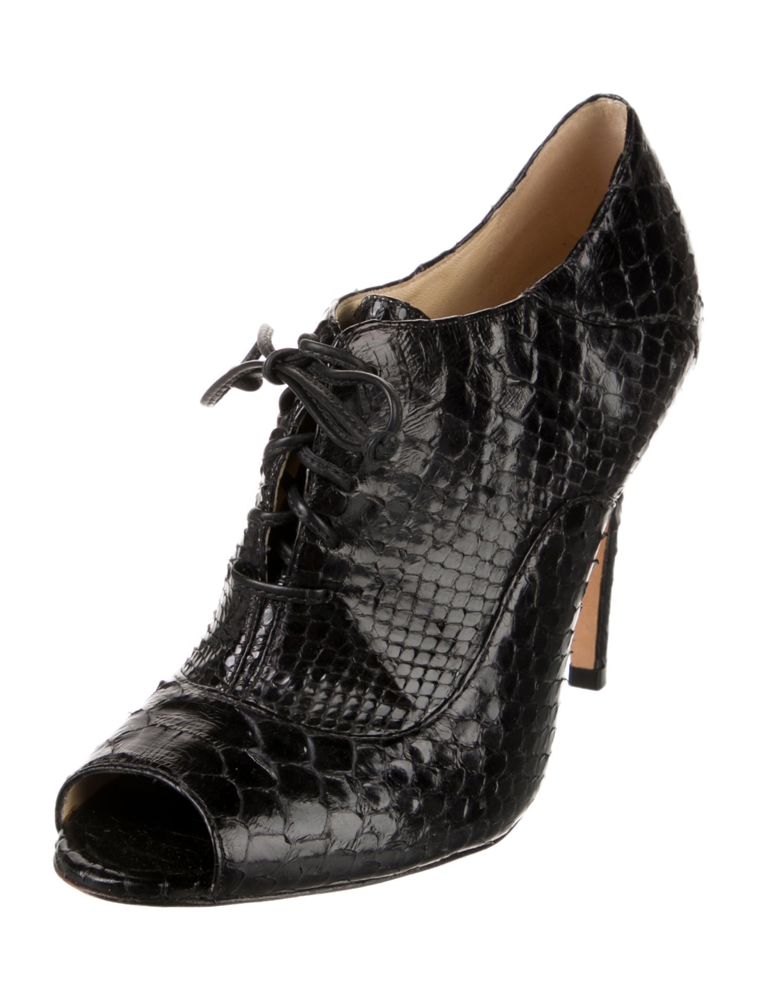 Alexandre Birman Snakeskin Animal Print Pumps