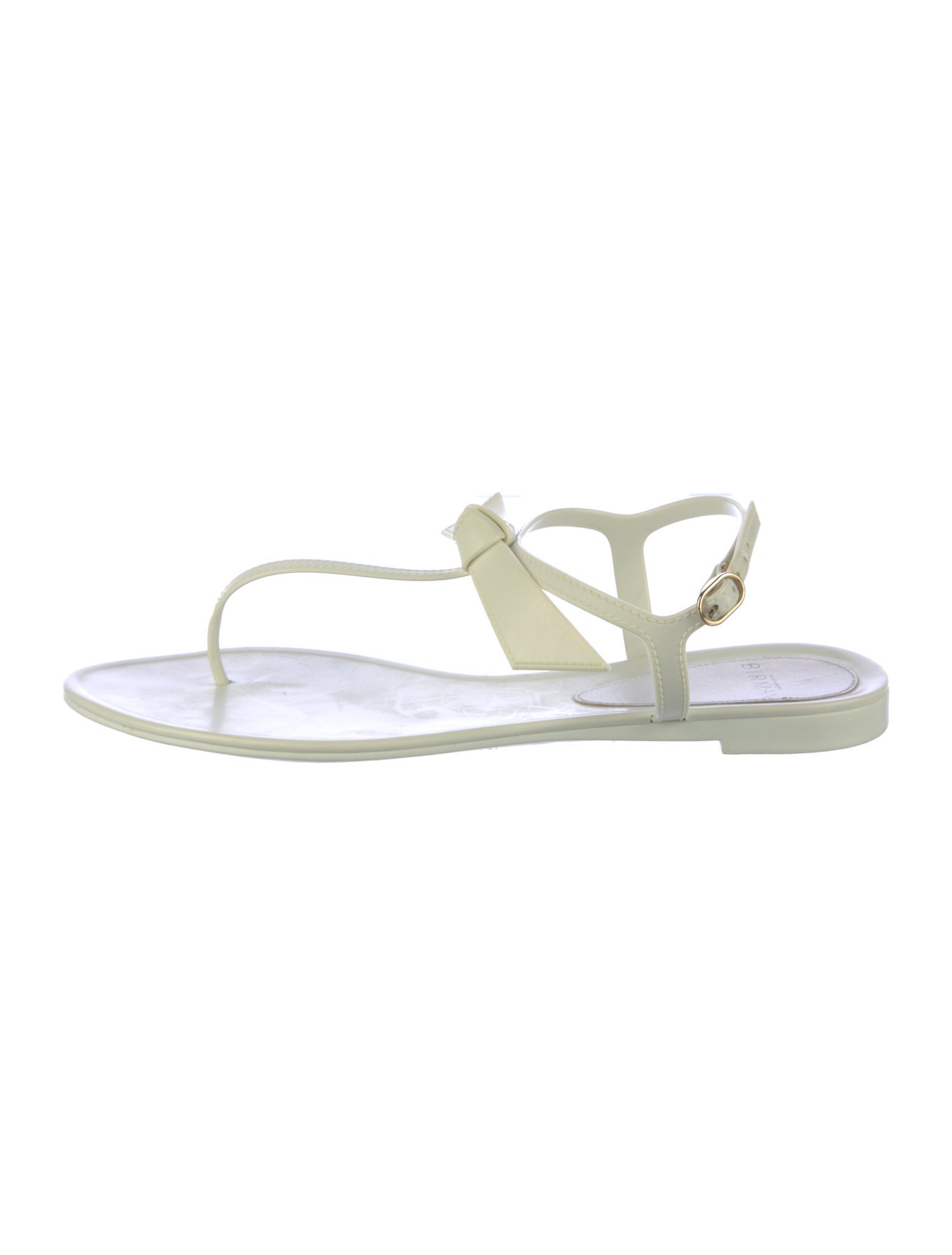 Alexandre Birman PVC Bow Accents Flip Flops