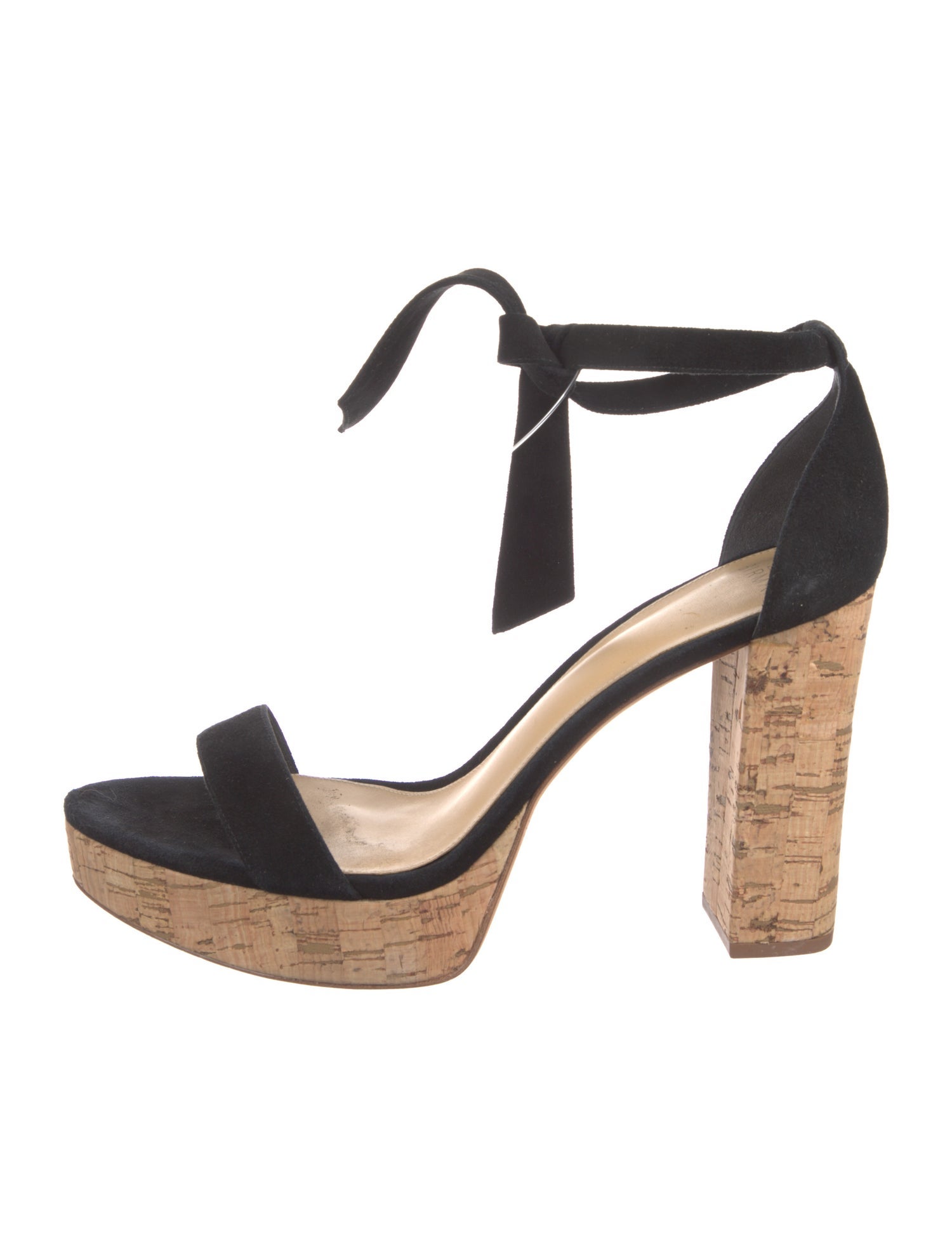 Alexandre Birman Suede Leather Trim Embellishment D'Orsay Pumps