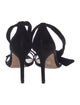 Alexandre Birman Velvet Bow Accents Sandals