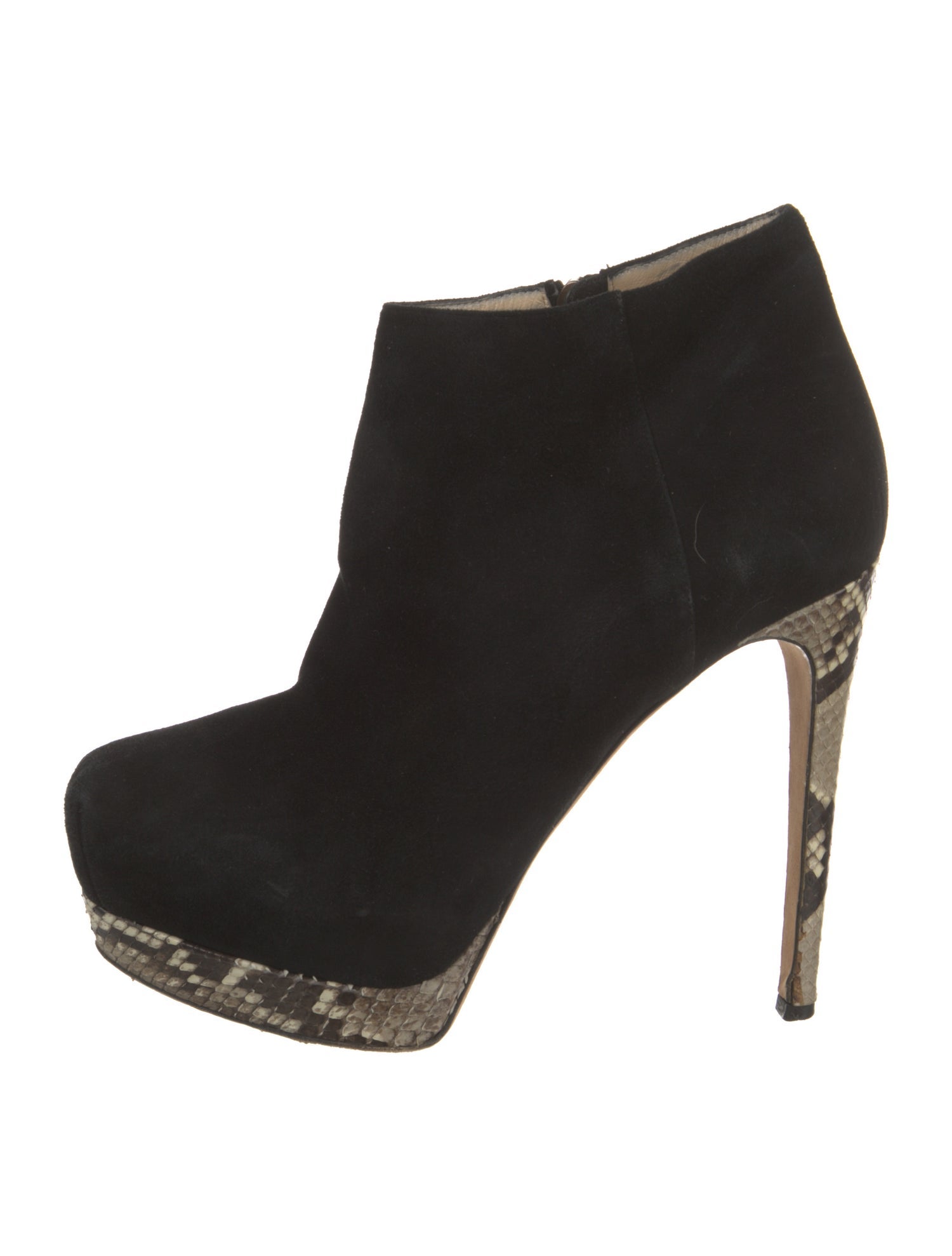 Alexandre Birman Suede Animal Print Boots