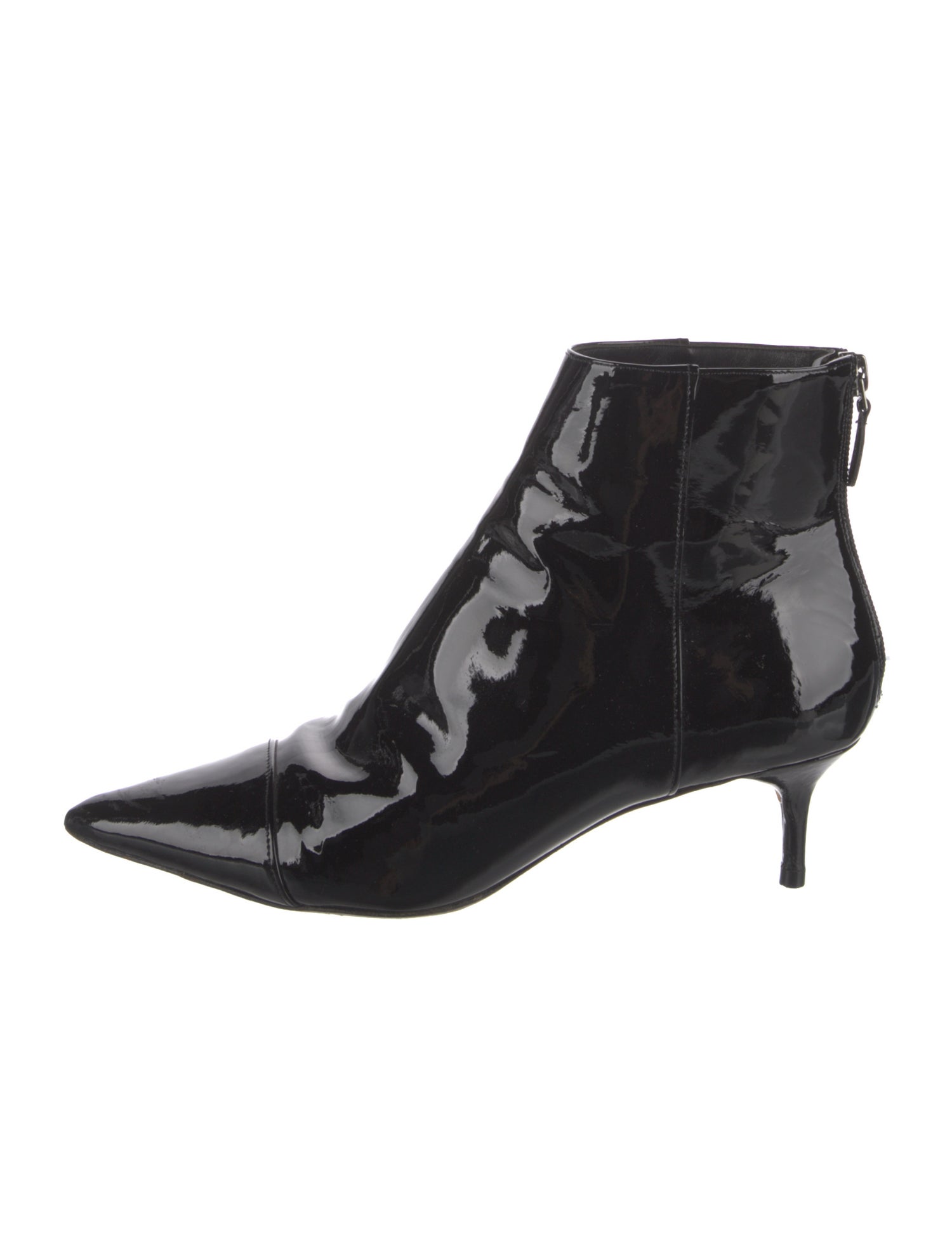Alexandre Birman Patent Leather Lace-Up Boots