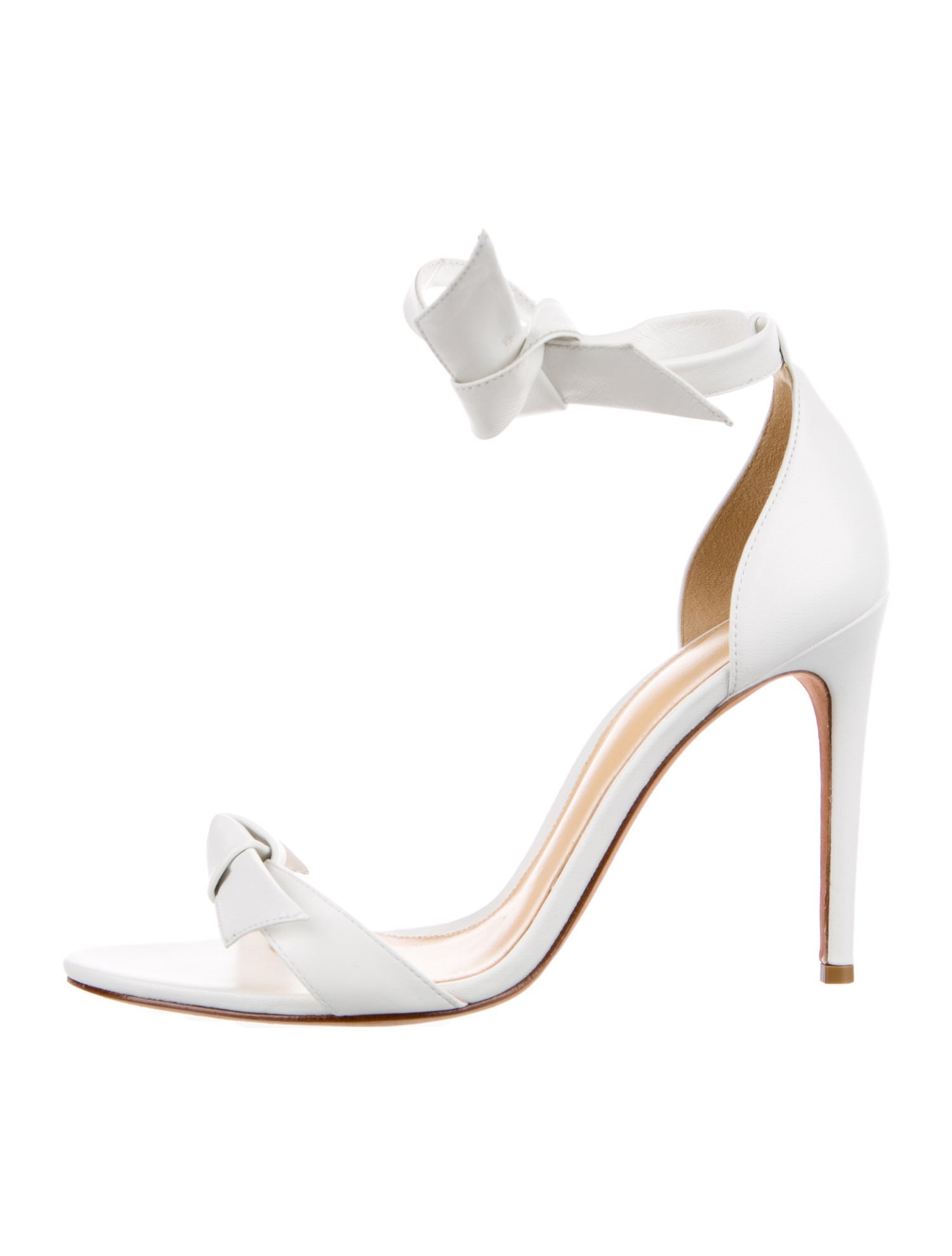 Alexandre Birman Leather Bow Accents Sandals