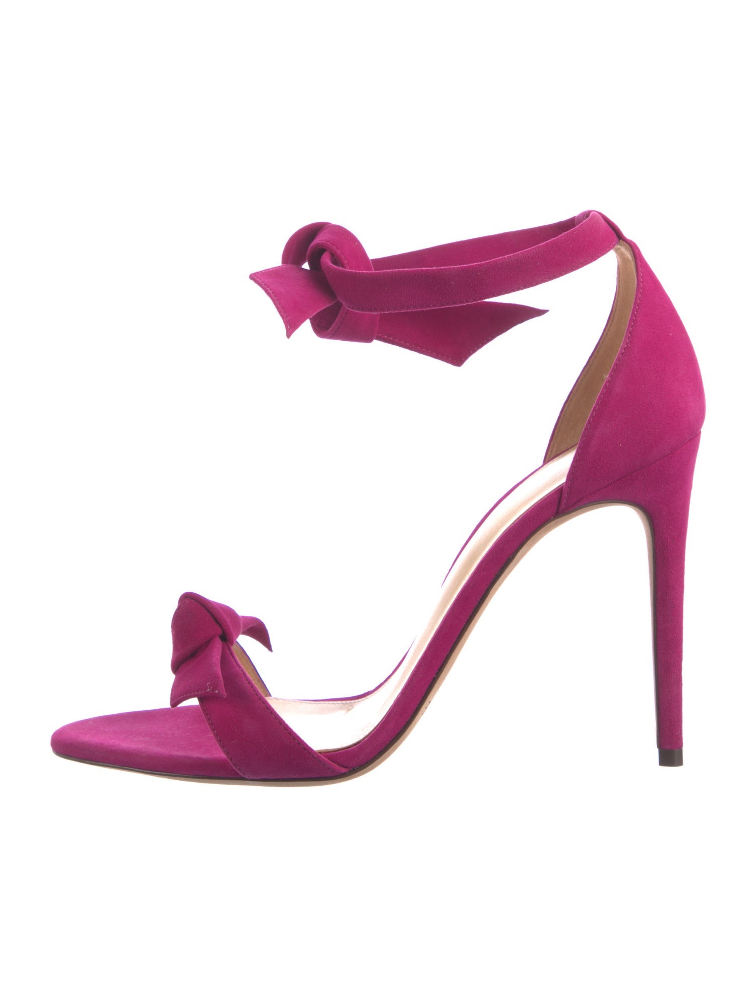 Alexandre Birman Suede Bow Accents Sandals