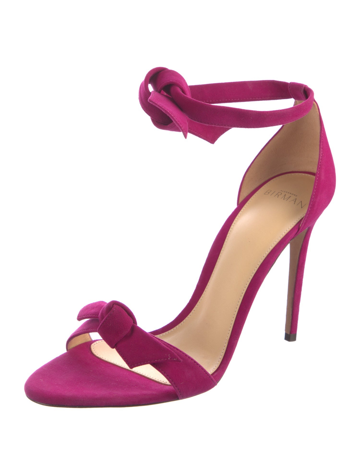 Alexandre Birman Suede Bow Accents Sandals