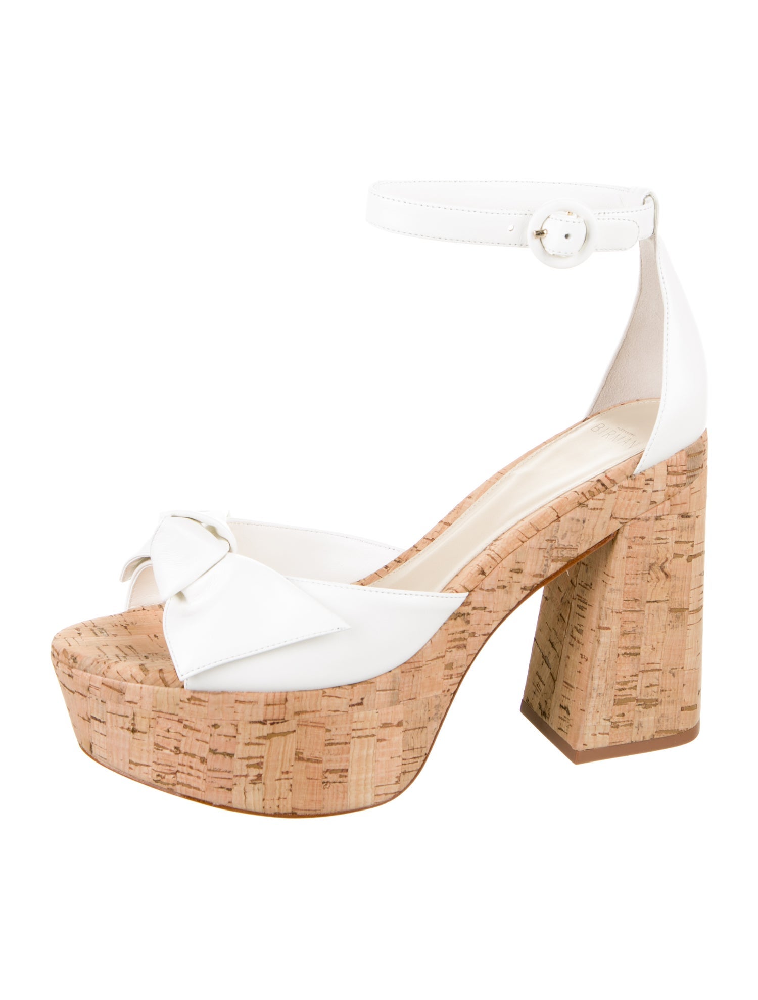 Alexandre Birman Leather Colorblock Pattern Sandals