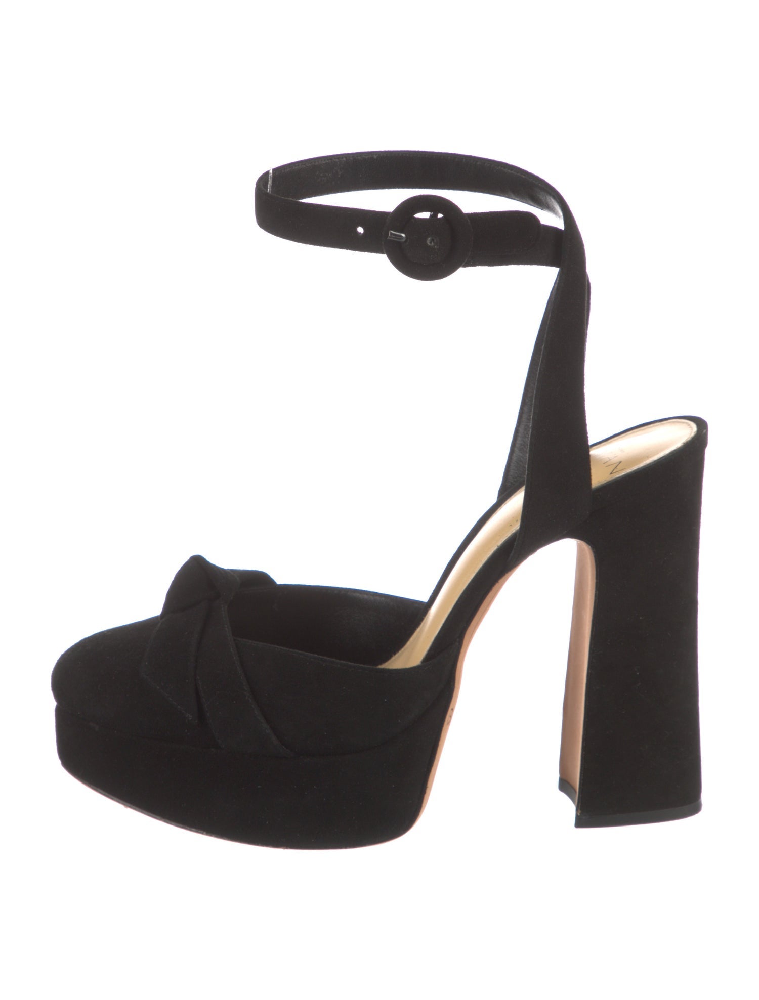 Alexandre Birman Suede Bow Accents Slingback Pumps