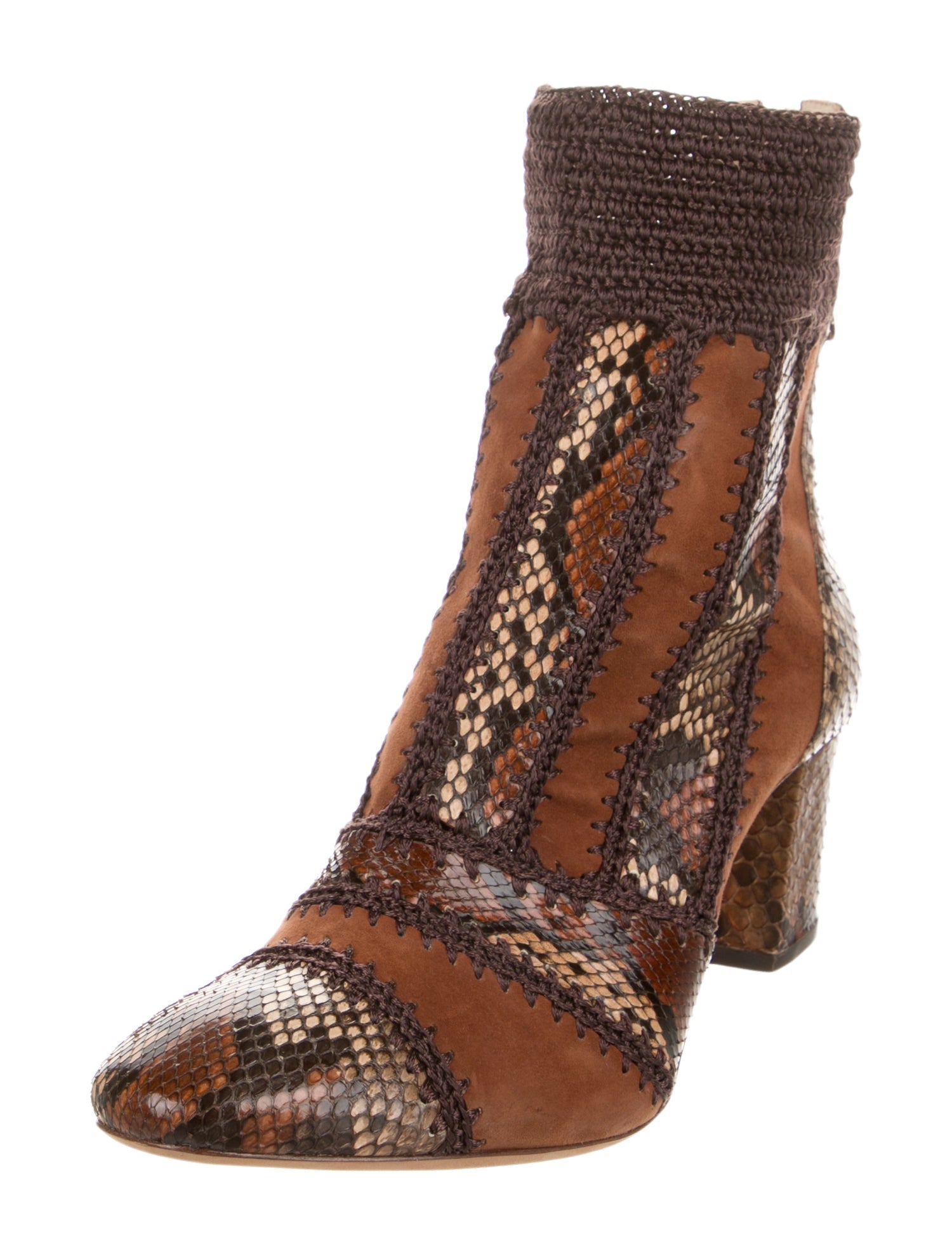 Alexandre Birman Suede Animal Print Boots
