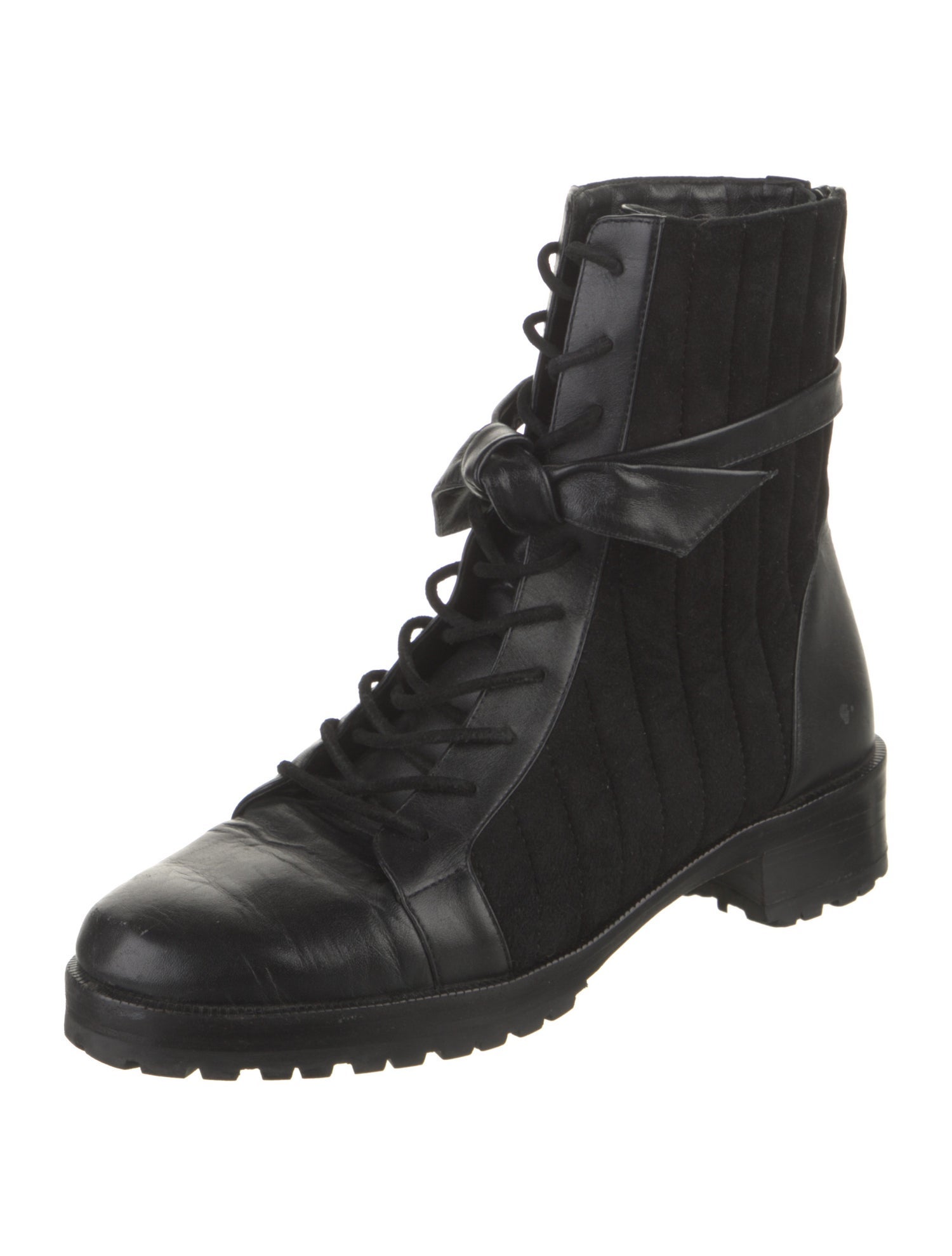 Alexandre Birman Leather Combat Boots