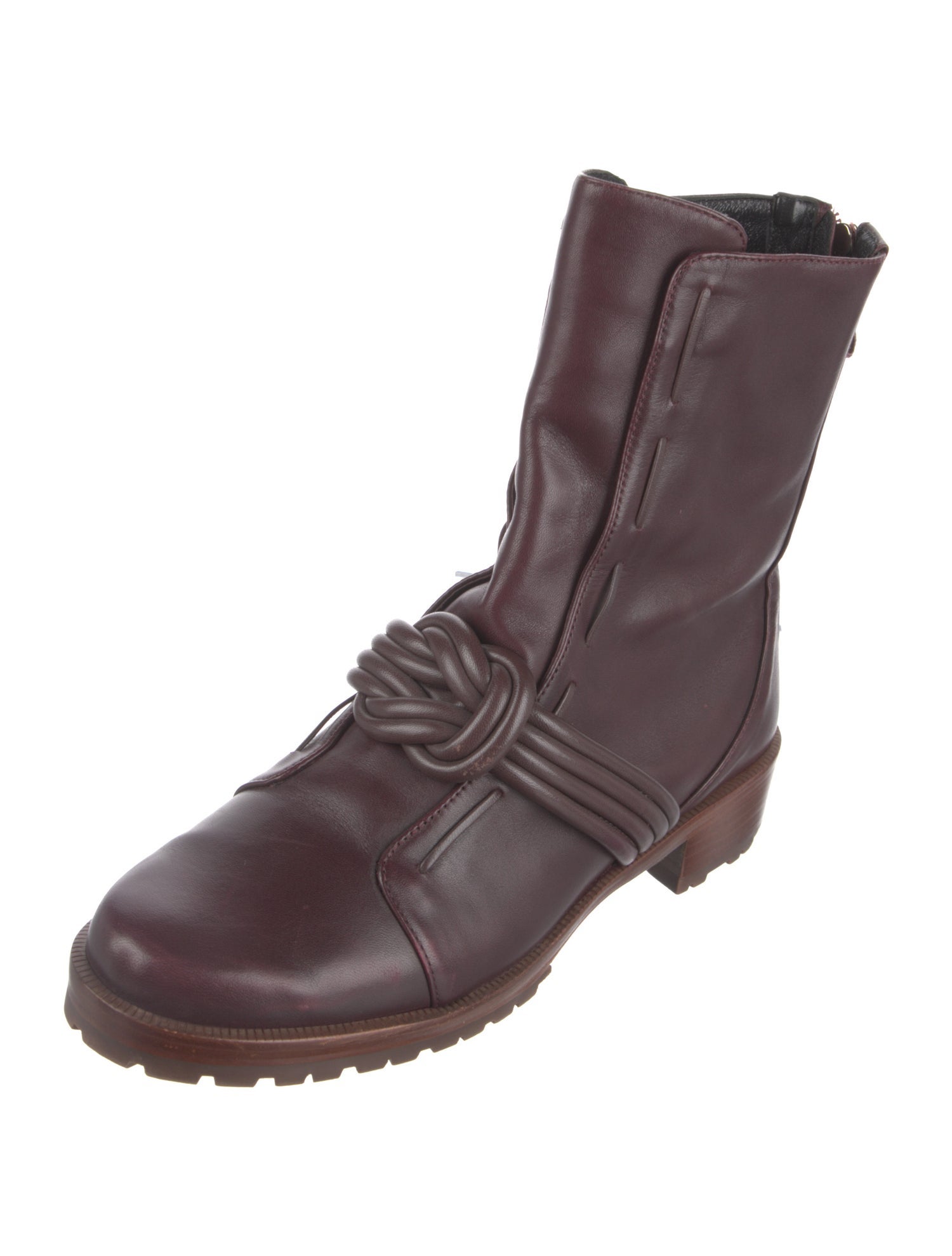 Alexandre Birman Leather Combat Boots