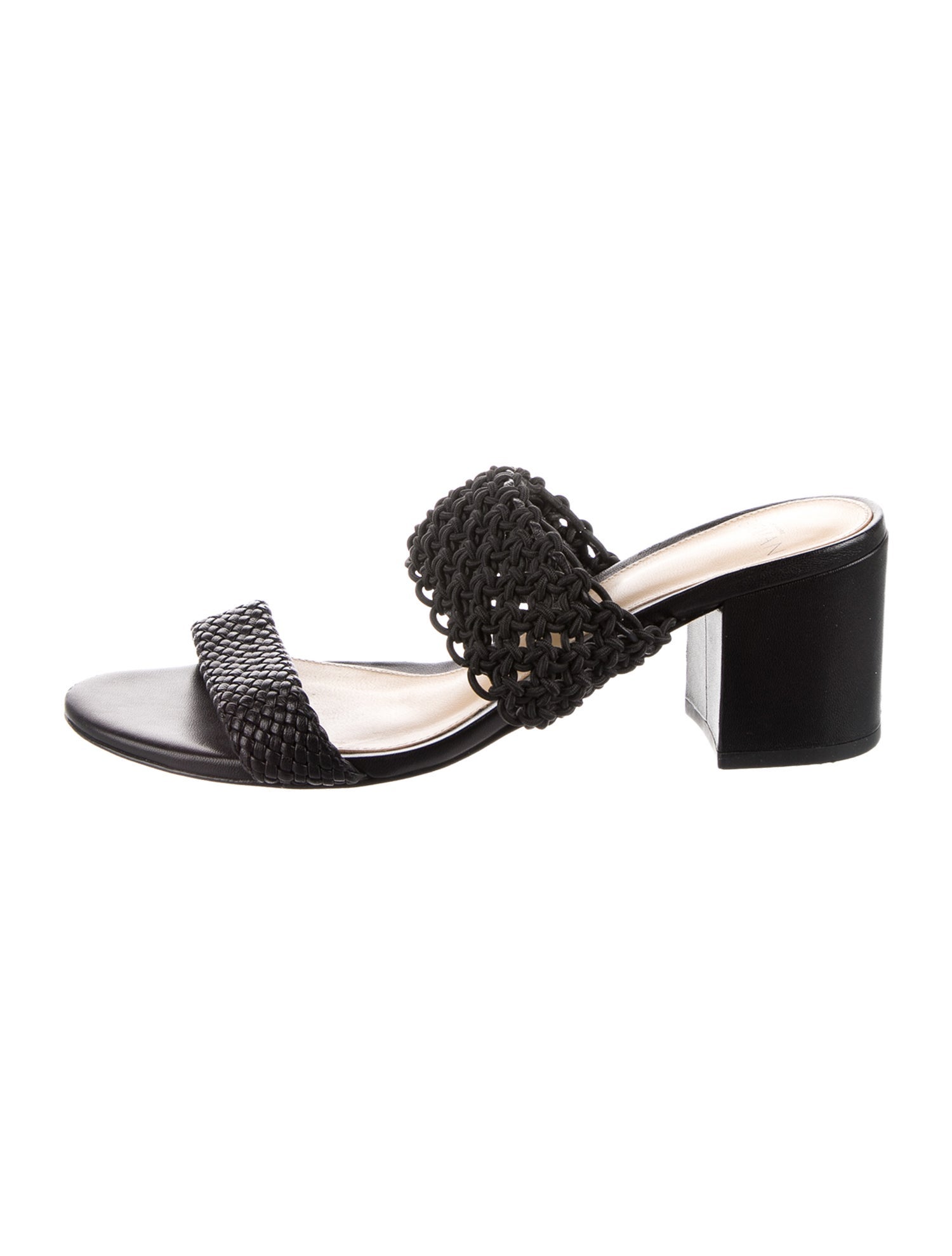 Alexandre Birman Intrecciato Weave Leather Slides