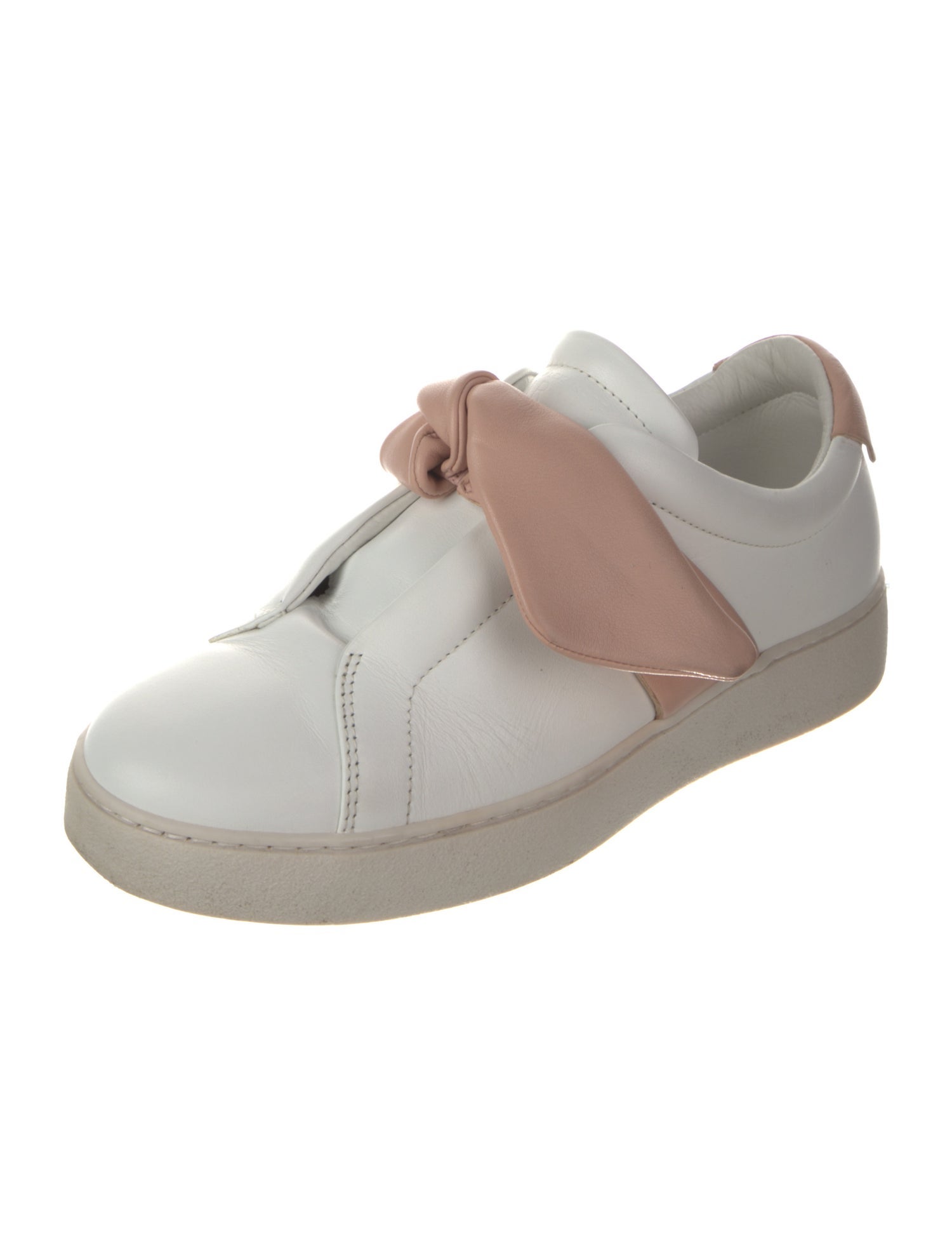 Alexandre Birman Leather Colorblock Pattern Sneakers