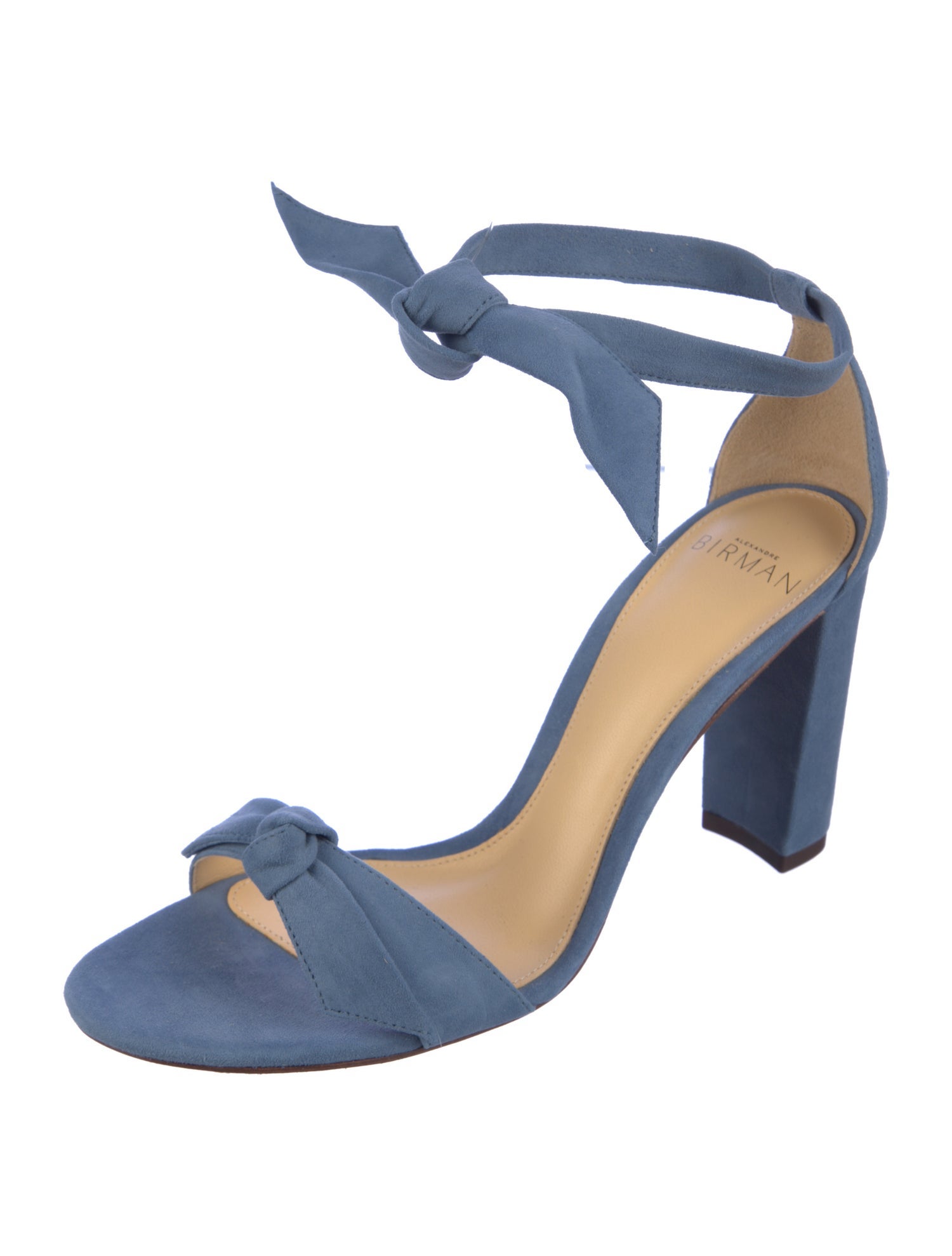 Alexandre Birman Suede Bow Accents Sandals